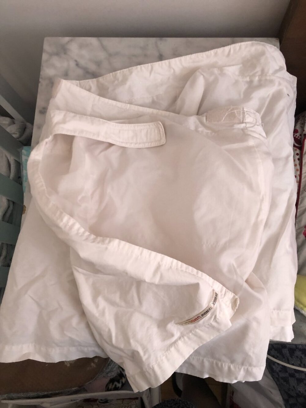 Vintage Point Zero White Cargo Wrap Skirt L Y2K Military Utility Side Pocket - Picture 9 of 16